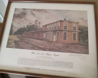 Framed numbered print