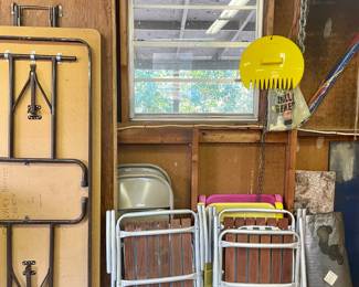 Large tables, chairs