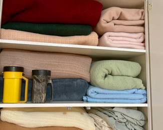 Blankets, linens