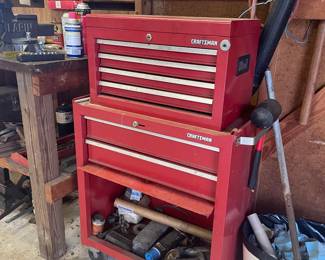 Craftsman tool box, tools of every kind
