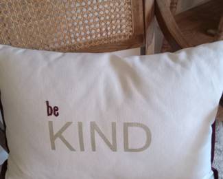 Caned chair in excellent condition with pillow