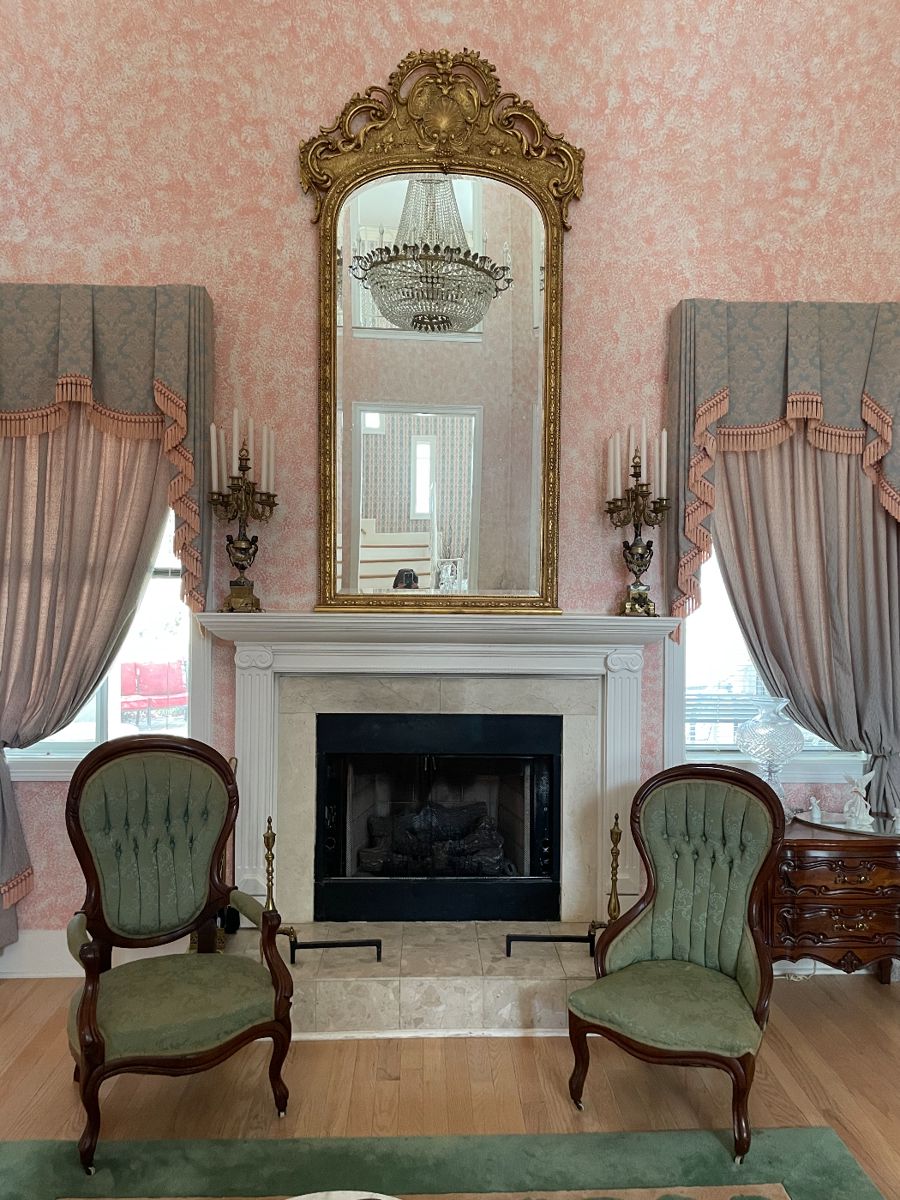 Pr antique parlor chairs