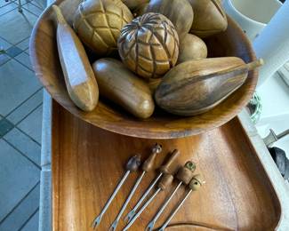 Wooden fruit