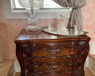 French 2 drawer table