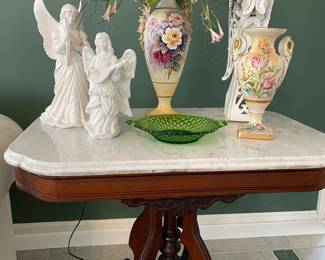 Antique marble top table