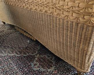 Wicker footboard 