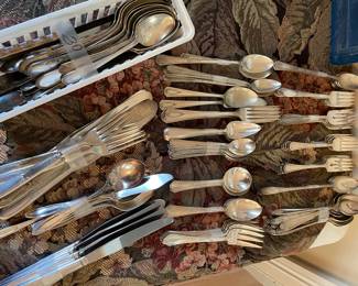 Silver plate flatware 