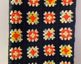 Hand crocheted afghan