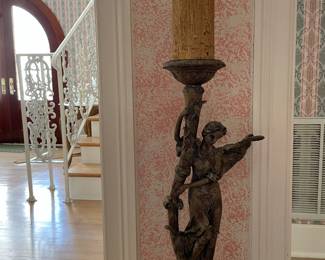 1 of 2 figural candleholders 