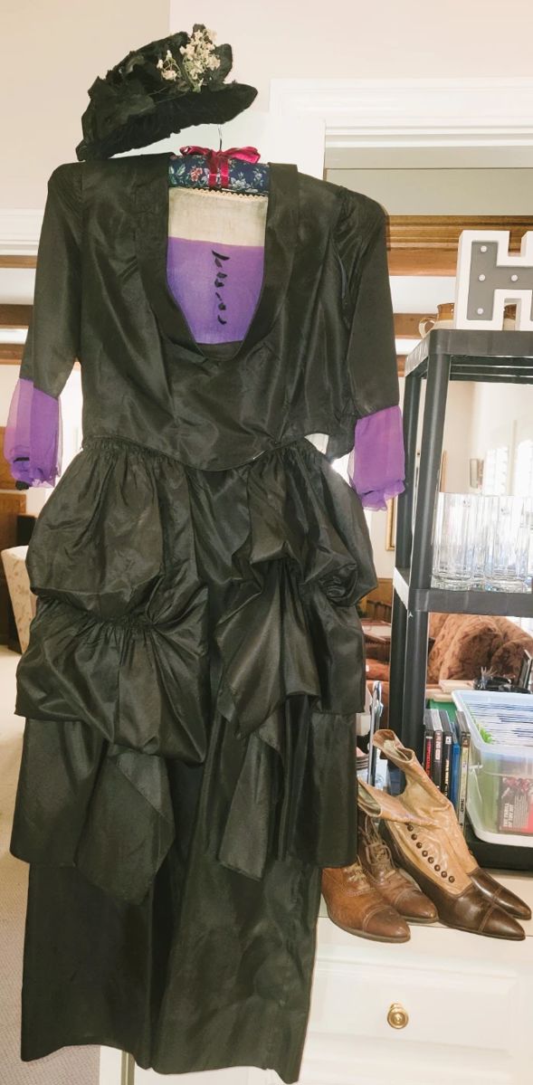 Edwardian / Victorian Dress, hat and shoes