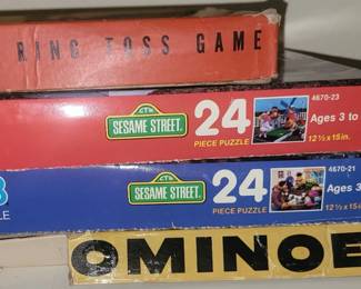 retro board games and puzzles