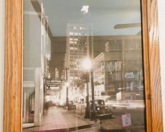 Framed photograph - downtown Dallas