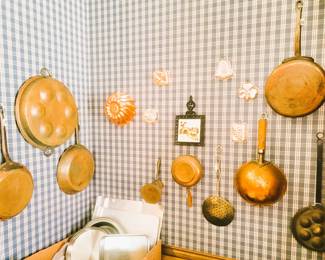 Copper pots and pans