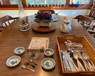 Silver & pottery/ ceramics