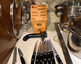 Henckels knives and block