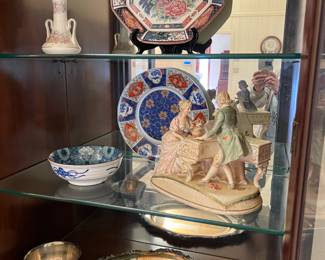 Asian items, silver and porcelain