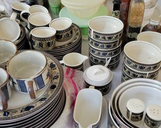 Large set of dishes