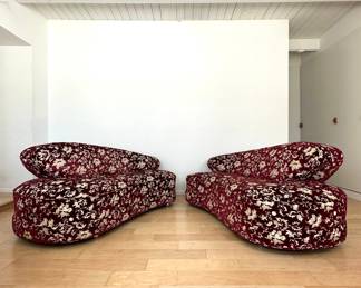 Set of 2 vintage loveseats