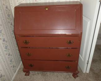 Slant front secretary