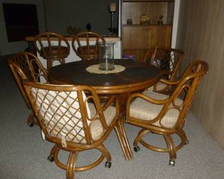 Game table and 4 chairs