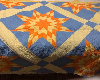 Just one of several beautiful  handmade quilts.