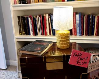 What treasures can you put in this table that has it's own storage?