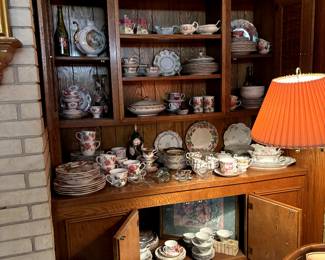 Multiple china patterns and collectible items