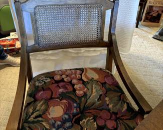 Chair have original fabric under this.