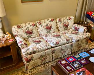 Floral sofa by Hickory Furniture 