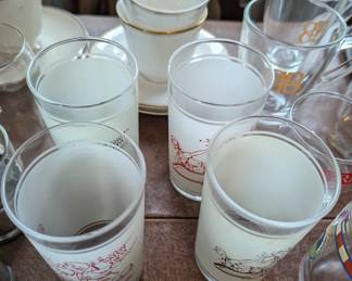 vintage bowling glasses