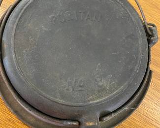 Antique Puritan cast iron waffle iron