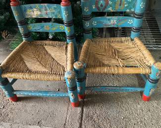 Vintage kids chairs