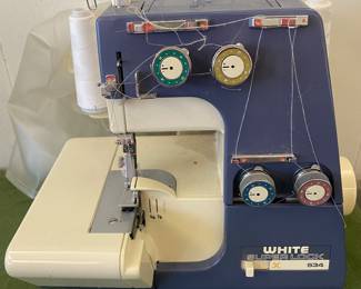 White superlock serger