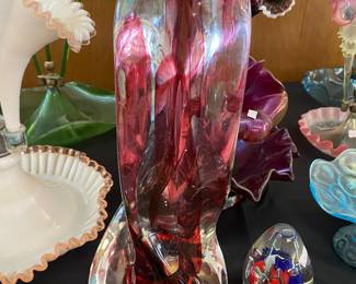 Large signed Karg art glass