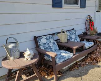 Wooden patio furniture 