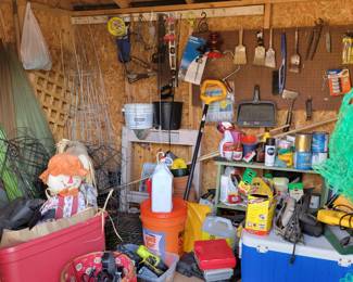 Outdoor shed contents