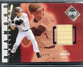 2002 Upper Deck Craig Biggio Bat Relic #/775