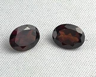 (2) 3.75Ct Oval Cut Garnet Gemstones