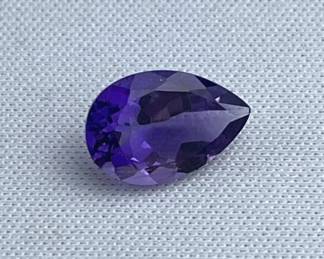 2.52Ct Pear Shaped Amethyst Gemstone