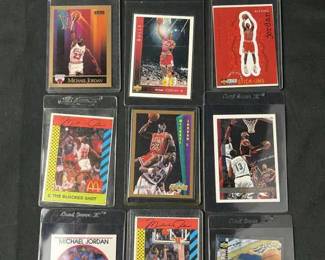 (10) 1989-90s Michael Jordan Cards/Sticker