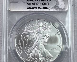 2009 ANACS MS70 American Silver Eagle
