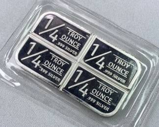 1oz Silver Bar, Great Panther 1/4 Divisible