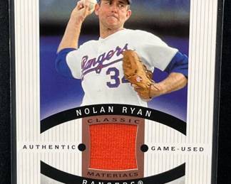 2005 Sweet Spot Nolan Ryan Jersey, Rangers