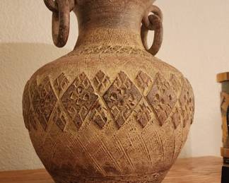 Latin American Tribal Large Decorated Vase