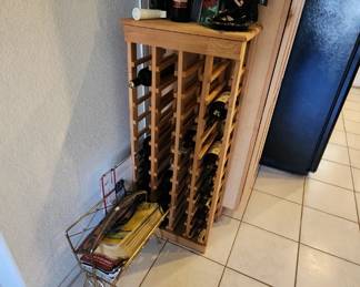 Wine Rack Pine Hold 44 Bottles
