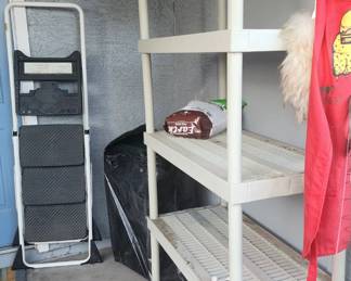 Plastic Shelf & Stepping Stool