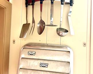 Vintage Aluminum wax, foil, wrap wall dispenser