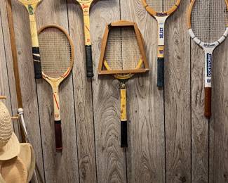 Antique Wood Tennis Racquets
