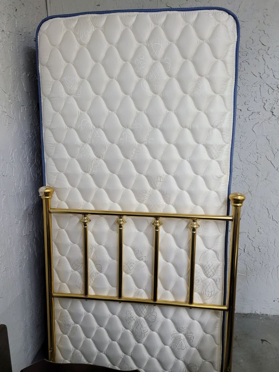 Twin Box, mattress and headboard 