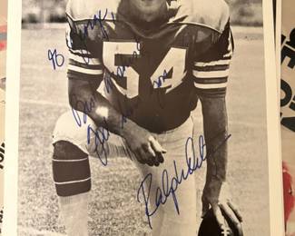 Autographed picture Miami Dolphins Ralph Ortega